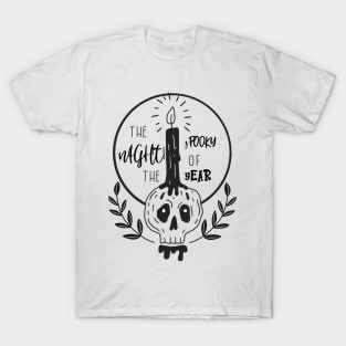 the spookiest night of the year halloween design T-Shirt